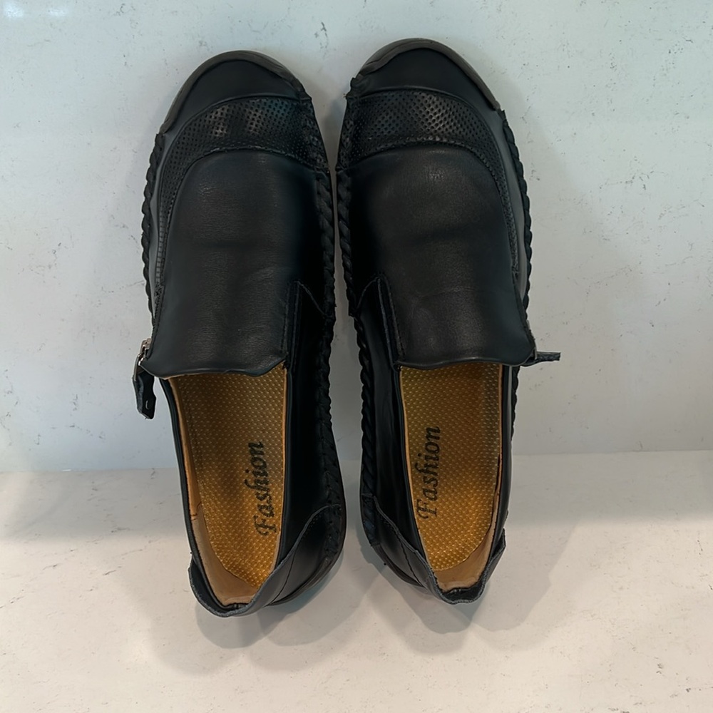 Men's Black Slip-On Shoes